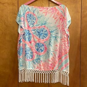 Lilly Pulitzer Jasmine Caftan Top - Size M/L